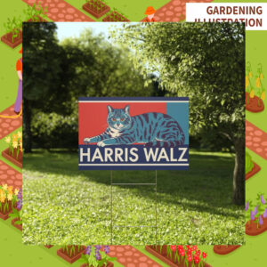 Harris Walz Cat Lady Yard Sign