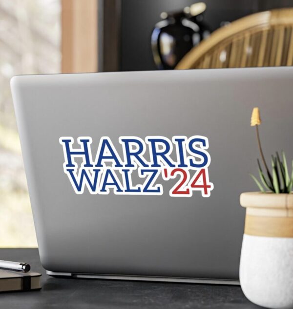 Harris Walz Decal, Harris Walz 2024, Harris Walz Laptop Decal, Harris Walz Window Decal
