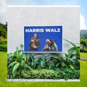Harris Walz Dogs Yard Sign