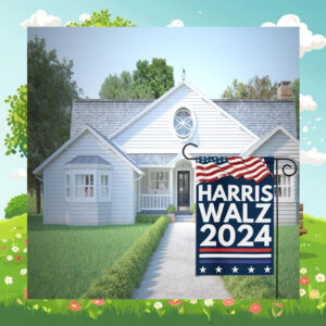 Harris Walz Election 2024 Garden Flag
