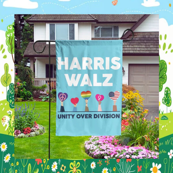 Harris Walz Flag, Unity Over Division, Kamala Vote 2024, Political Flag