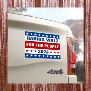 Harris Walz For The People 2024 Car Magnet