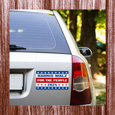 Harris Walz For The People 2024 Car Magnet