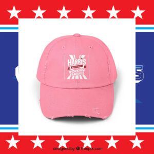 Harris Walz For Working Families Unisex Distressed Cap Presidential Election 2024 Men's Cap