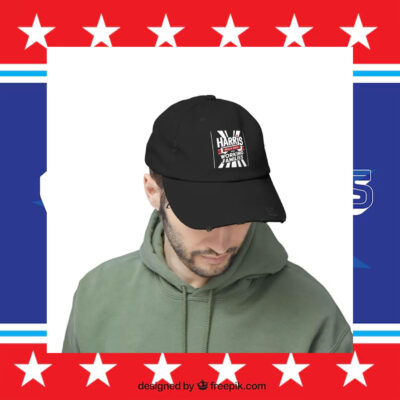 Harris Walz For Working Families Unisex Distressed Cap Presidential Election 2024 Men's Cap