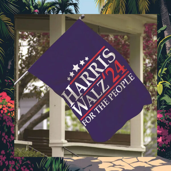 Harris Walz Garden Flag, Harris Walz 2024 Garden Flag