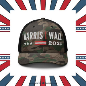 Harris Walz Hat, Camoflauge Hat, Camo Cap, Harris Walz Cap