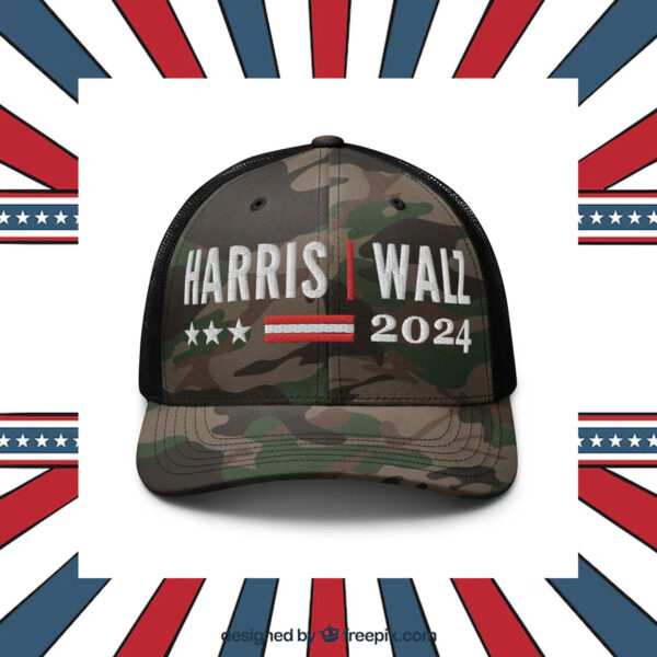 Harris Walz Hat, Camoflauge Hat, Camo Cap, Harris Walz Cap