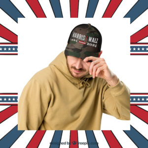 Harris Walz Hat, Camoflauge Hat, Camo Cap, Harris Walz Cap