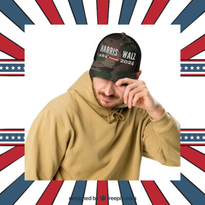 Harris Walz Hat, Camoflauge Hat, Camo Cap, Harris Walz Cap