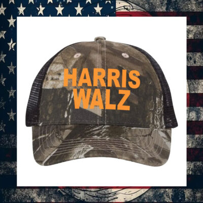Harris Walz Hat Vote Harris Walz Camo Mesh Back Cap Kamala Harris hat
