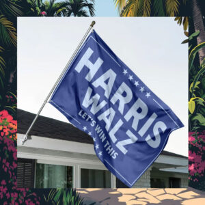 Harris Walz House Flag, Official Trending House Flag