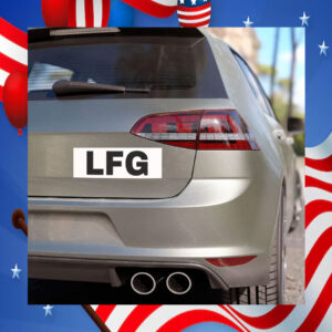 Harris Walz LFG Lets Go Car Magnet