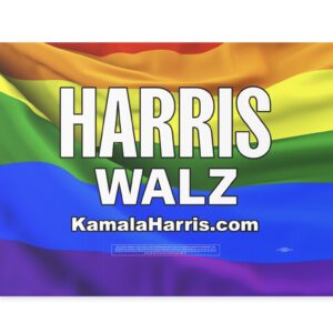 Harris-Walz LGBT Pride Yard Sign