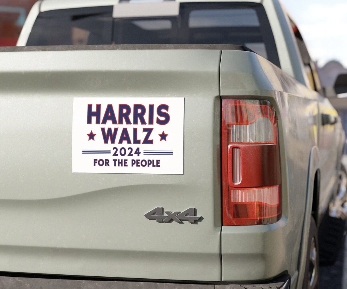 Harris Walz For The People Stickers Car Magnet