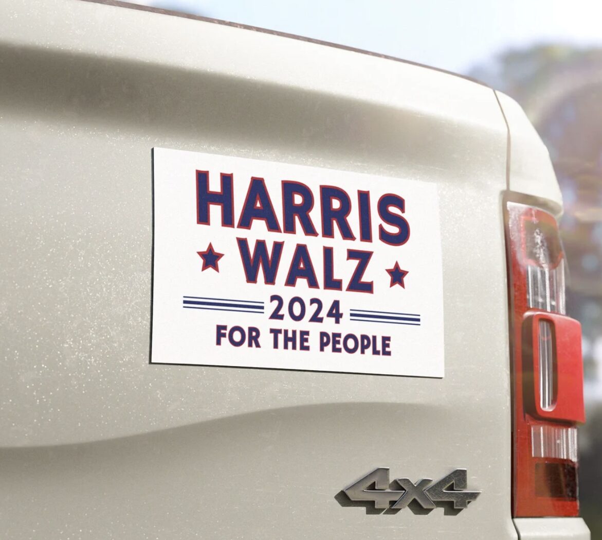 Harris Walz For The People Stickers Car Magnet