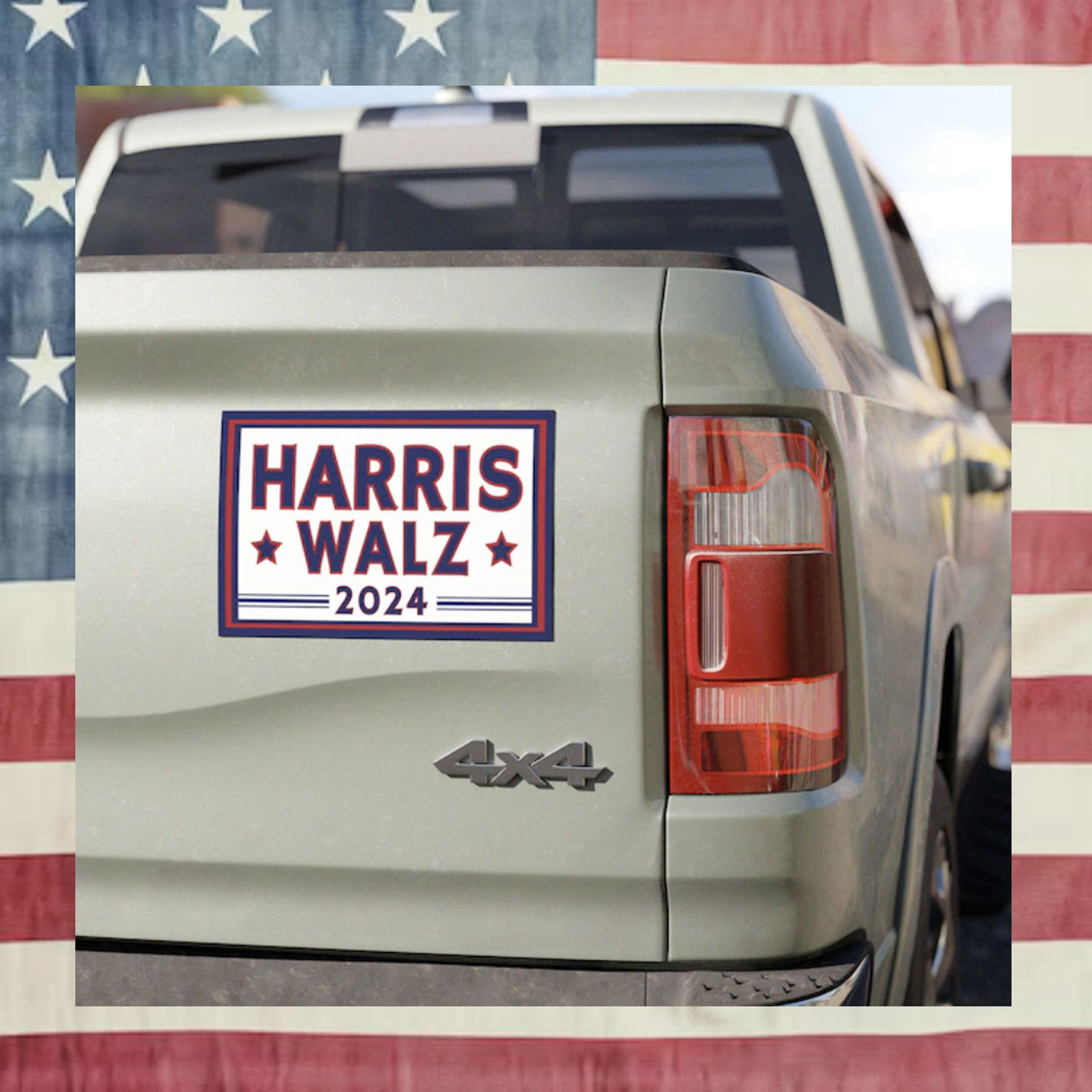 Harris, Walz Magnet, President 2024, Refrigerator, Car Magnet, Kamala Harris, Tim Walz