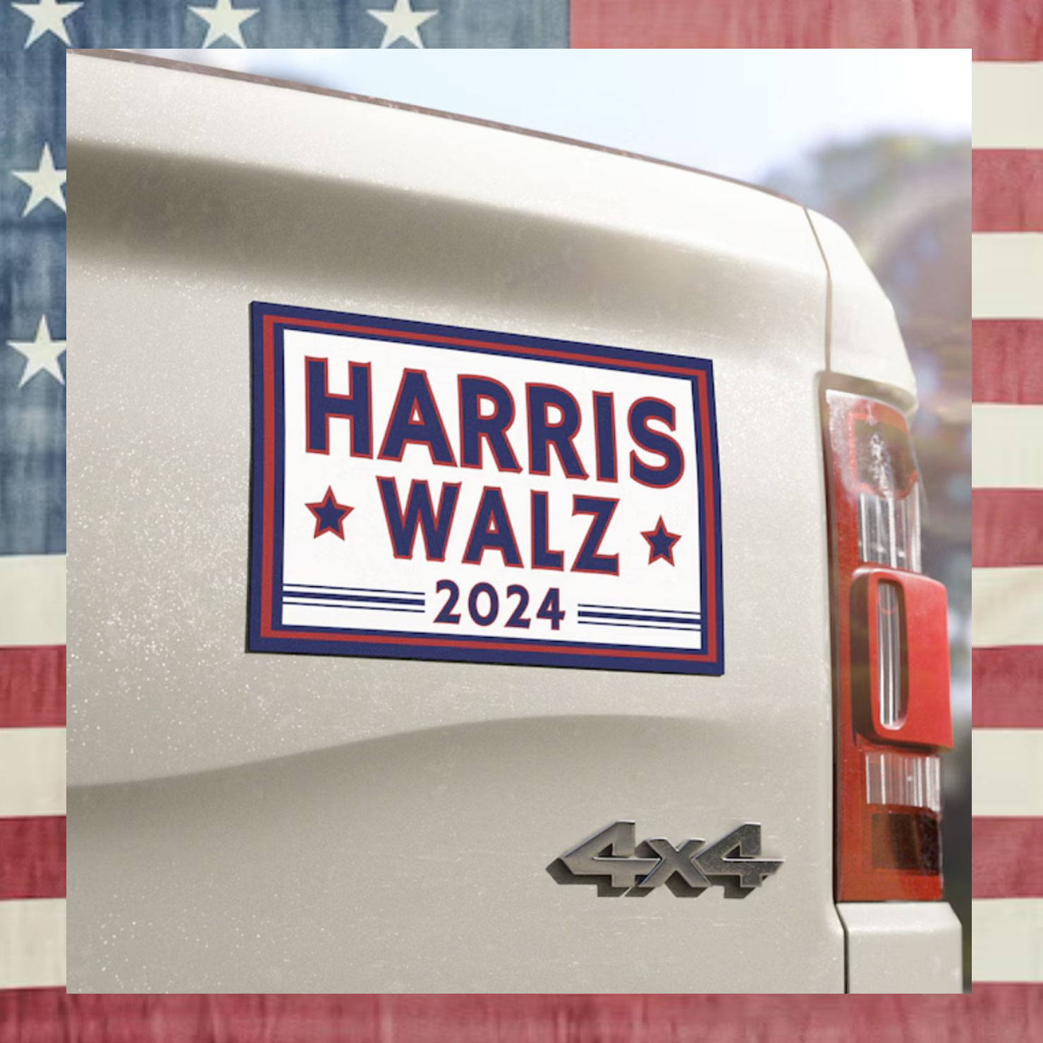 Harris, Walz Magnet, President 2024, Refrigerator, Car Magnet, Kamala Harris, Tim Walz