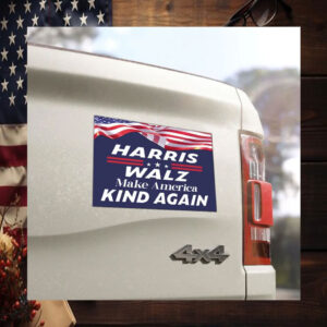 Harris Walz Make America Kind Again Car Magnet