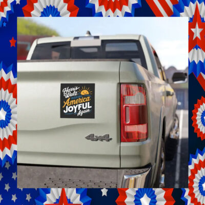 Harris Walz Making America Joyful Again Car Magnet