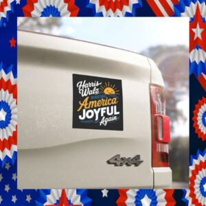 Harris Walz Making America Joyful Again Car Magnet