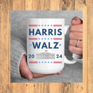 Harris Walz Mug, Election 2024 Campaign Gift, Kamala Harris VP Coffee Cup