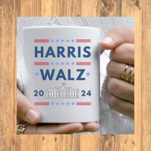 Harris Walz Mug, Election 2024 Campaign Gift, Kamala Harris VP Coffee Cup