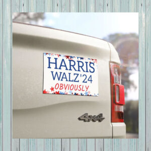Harris Walz Obviously Bumper Magnet