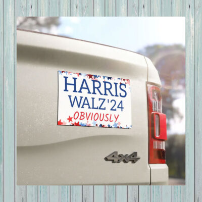 Harris Walz Obviously Bumper Magnet