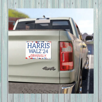 Harris Walz Obviously Bumper Magnet