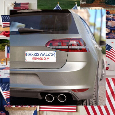 Harris Walz Obviously Bumper Magnets
