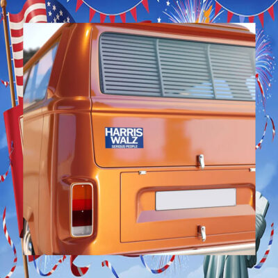 Harris Walz Serious People Bumper Sticker