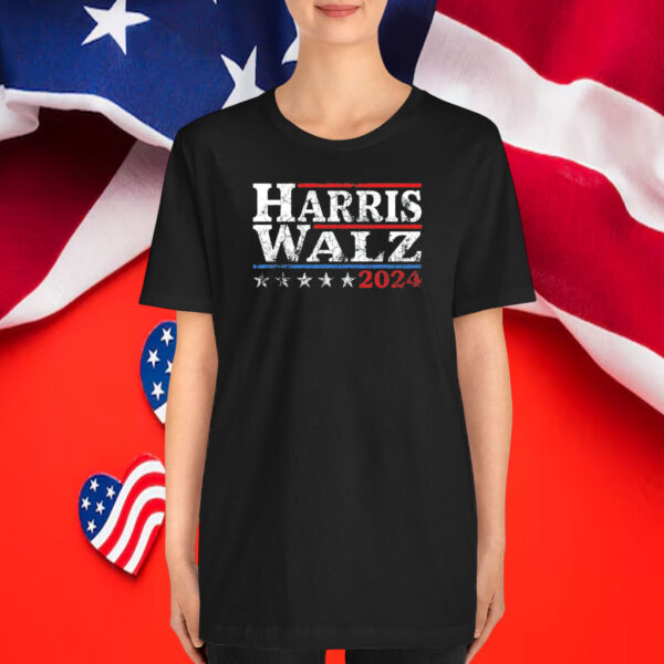 Harris Walz Shirt Retro Vibe Kamala Harris Election 2024 T-Shirts