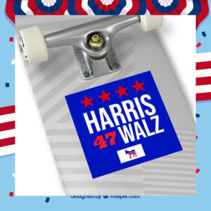 Harris Walz Sticker - Square Sticker - Kamala Sticker - Big Sticker