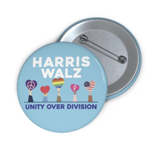 Harris Walz Unity Over Division Buttons