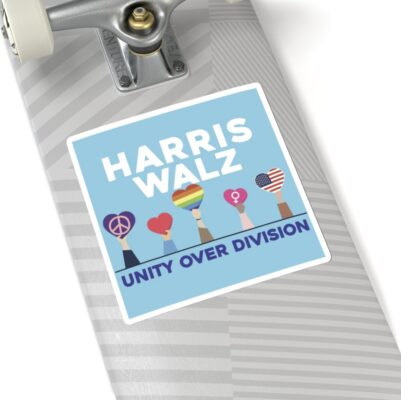 Harris Walz Unity Over Division Stickers