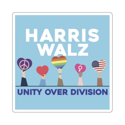 Harris Walz Unity Over Division Stickers