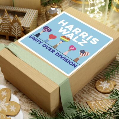 Harris Walz Unity Over Division Stickers