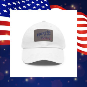 Harris Walz Were Not Going Back Hat / Harris Walz 2024 Dad Hat with Leather Patch