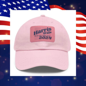 Harris Walz Were Not Going Back Hat / Harris Walz 2024 Dad Hat with Leather Patch