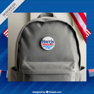 Harris Walz When We Fight We Win Pin Buttons