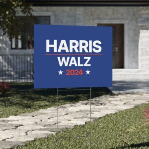 Harris Walz Yard Sign Double Sided Kamala Harris 2024