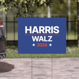 Harris Walz Yard Sign Double Sided Kamala Harris 2024