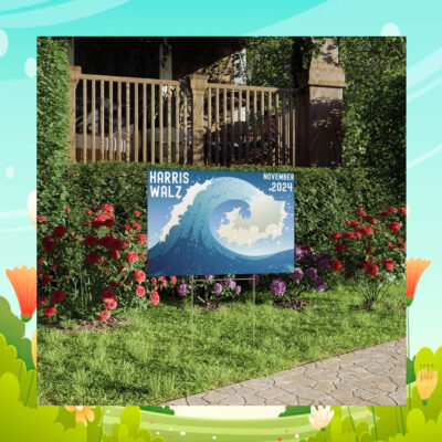 Harris Walz Yard Sign, Lawn Sign