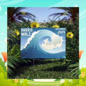 Harris Walz Yard Sign, Lawn Sign
