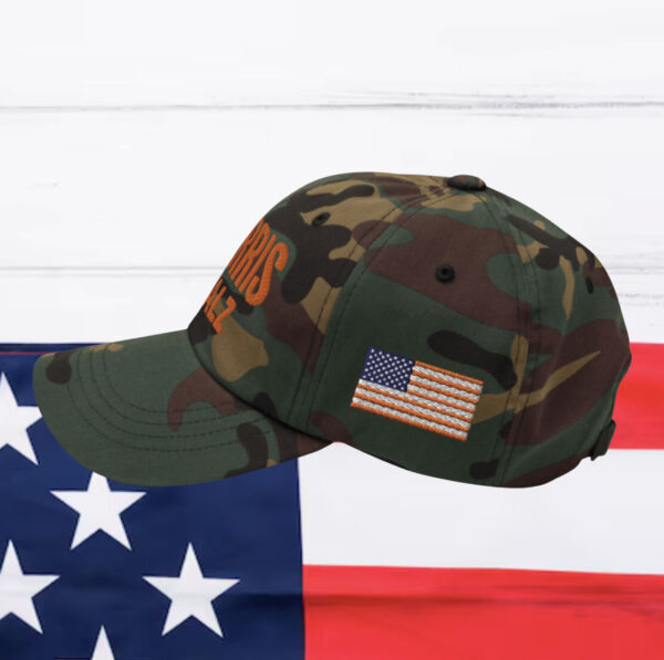 Harris Walz embroidered Camo Hat