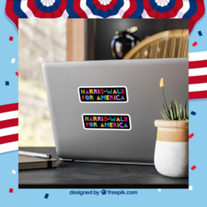 Harris-Walz for America Stickers