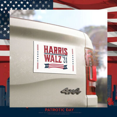 Harris Walz'24 Car Magnet