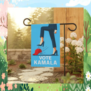 High Heel Kamala Harris Walz 2024 Garden and House Flag