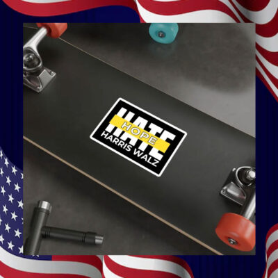 Hope Over Hate, Harris Walz Sticker